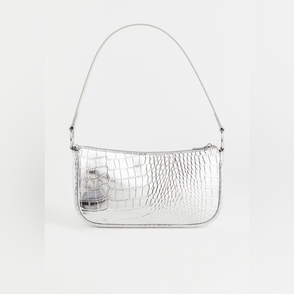 H&M Silver Metallic Shoulder Bag - Picture 1 of 6